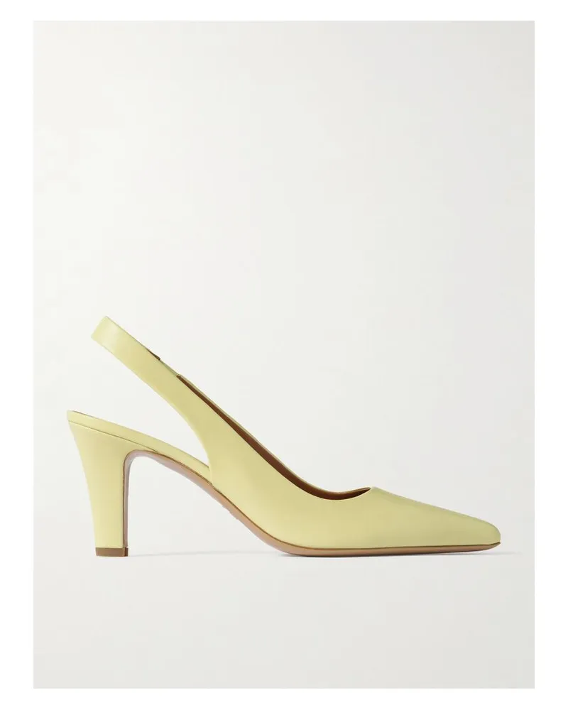 Paris Texas Belle Slingback-pumps Aus Leder - Gelb Gelb