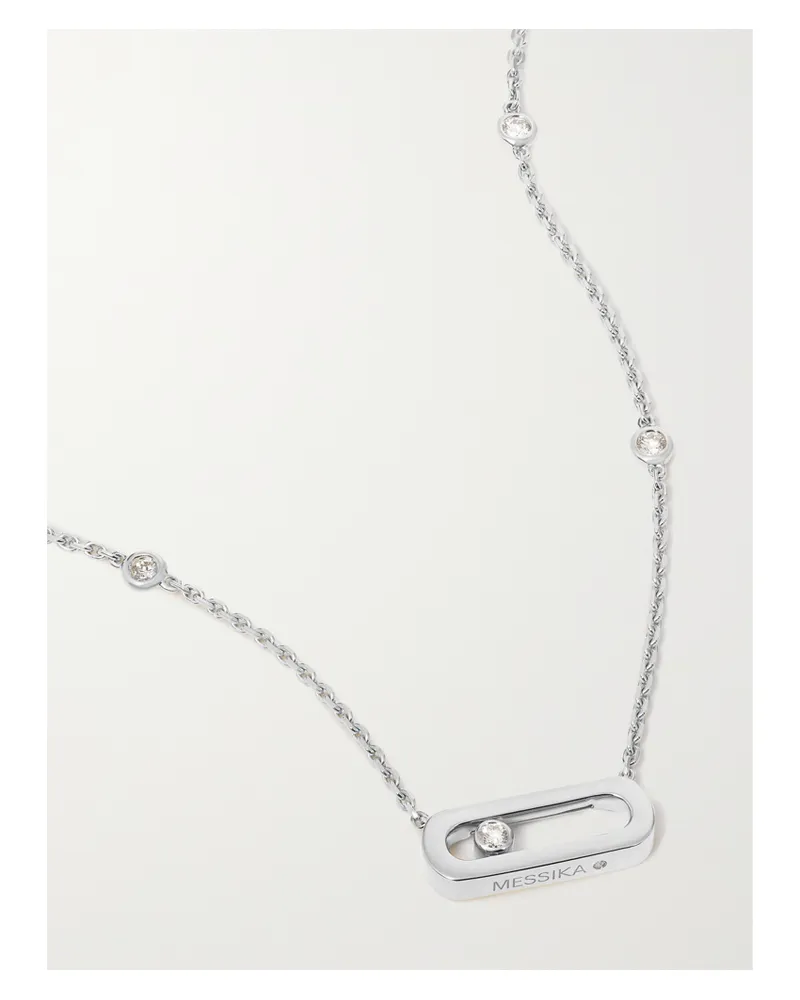 Messika Move Uno Kette Aus 18 Karat Weißgold Mit Diamanten - Silber Silber