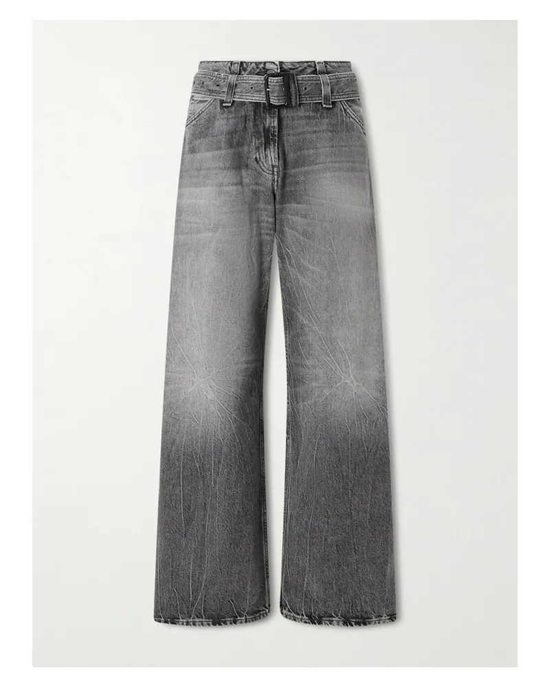 Acne Studios Page Jeans Mit Weitem Bein Und Gürtel - Schwarz Schwarz
