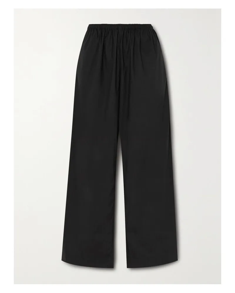 Deiji Studios Net Sustain Ease Hose Aus Biobaumwollpopeline - Schwarz Schwarz