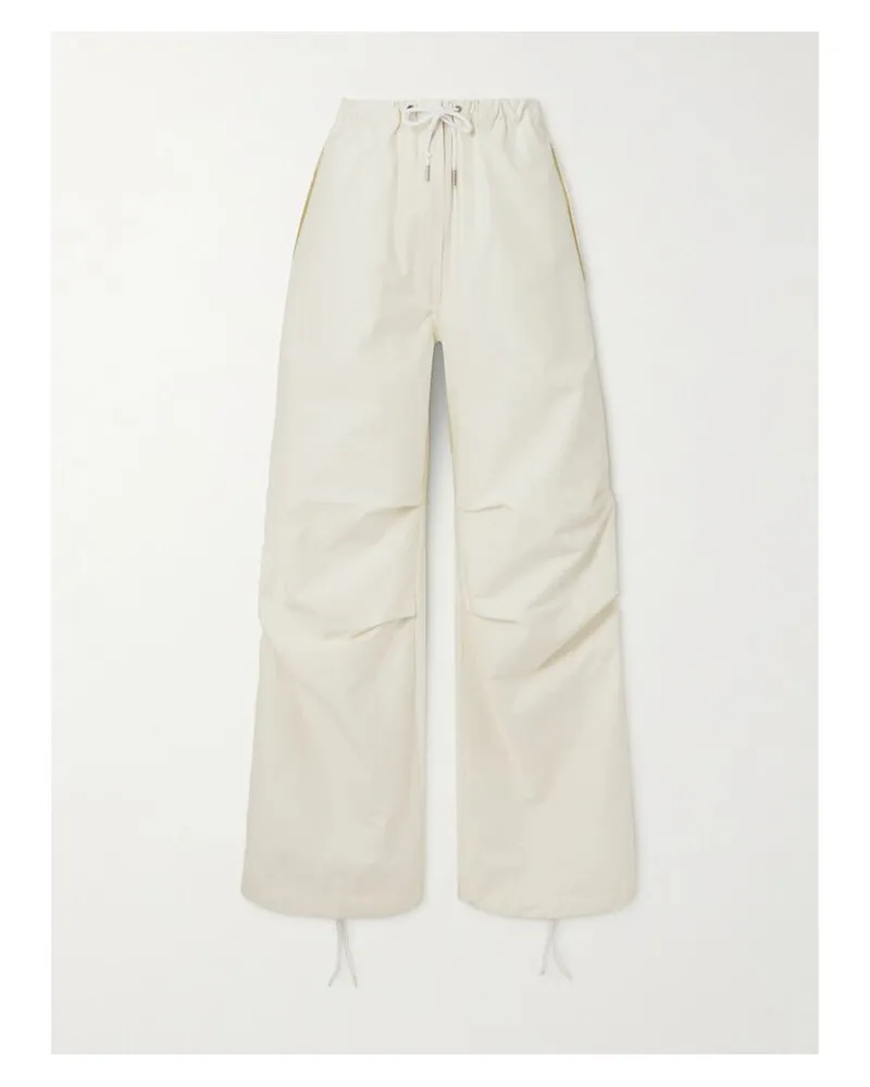 Acne Studios Hose Mit Weitem Bein Aus Einer Baumwollmischung - Weiß Weiß