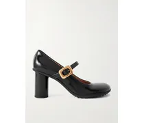 Atomic Mary-jane-pumps Aus Glanzleder - Schwarz