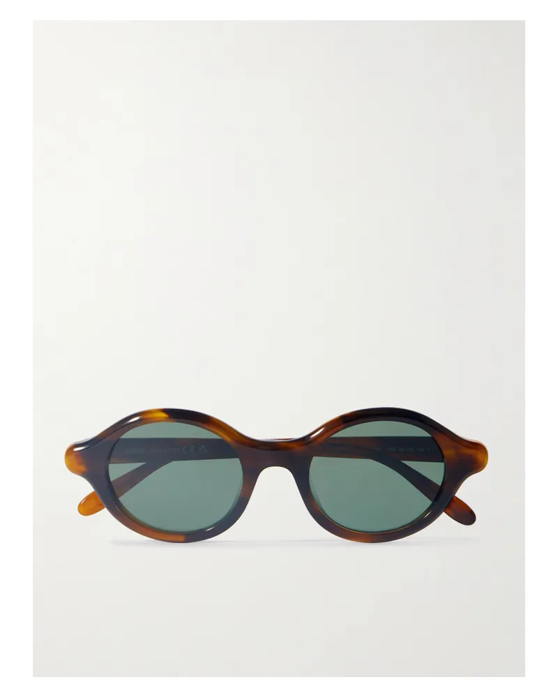 Loewe Round-frame Tortoiseshell Acetate Sunglasses - Brown Brown