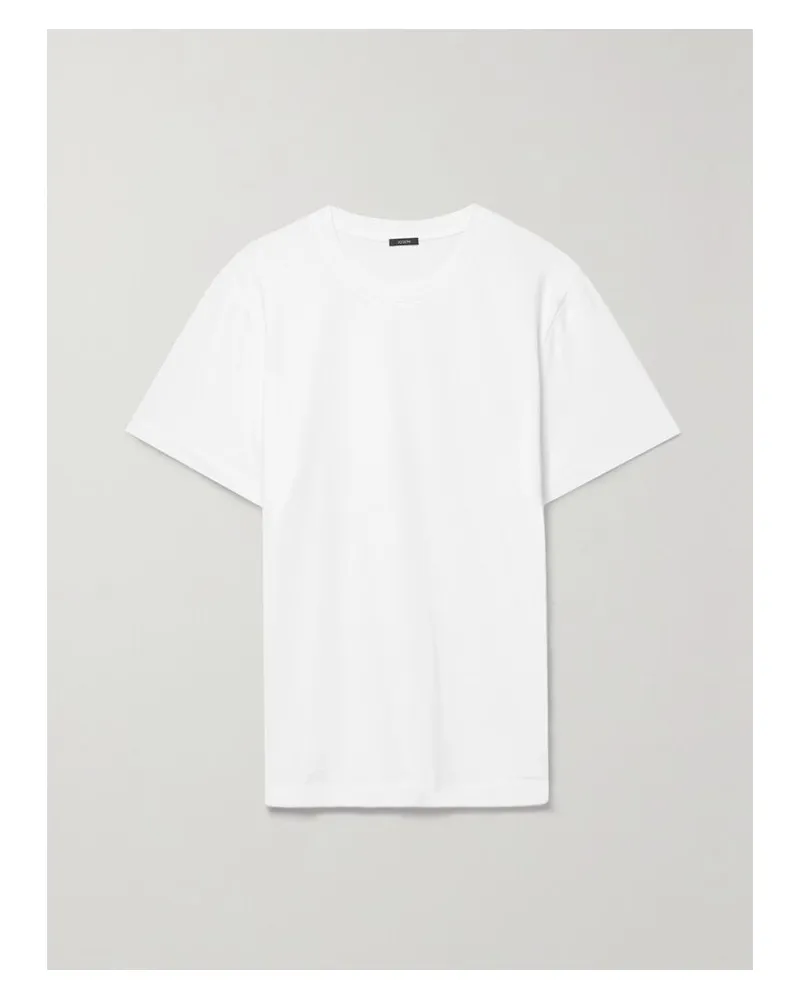 Joseph T-shirt Aus Baumwoll-jersey - Weiß Weiß