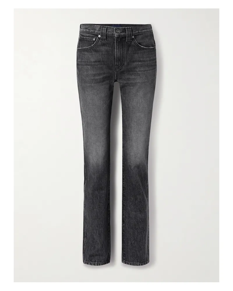 KHAITE Farley High-rise Straight-leg Jeans - Black Black