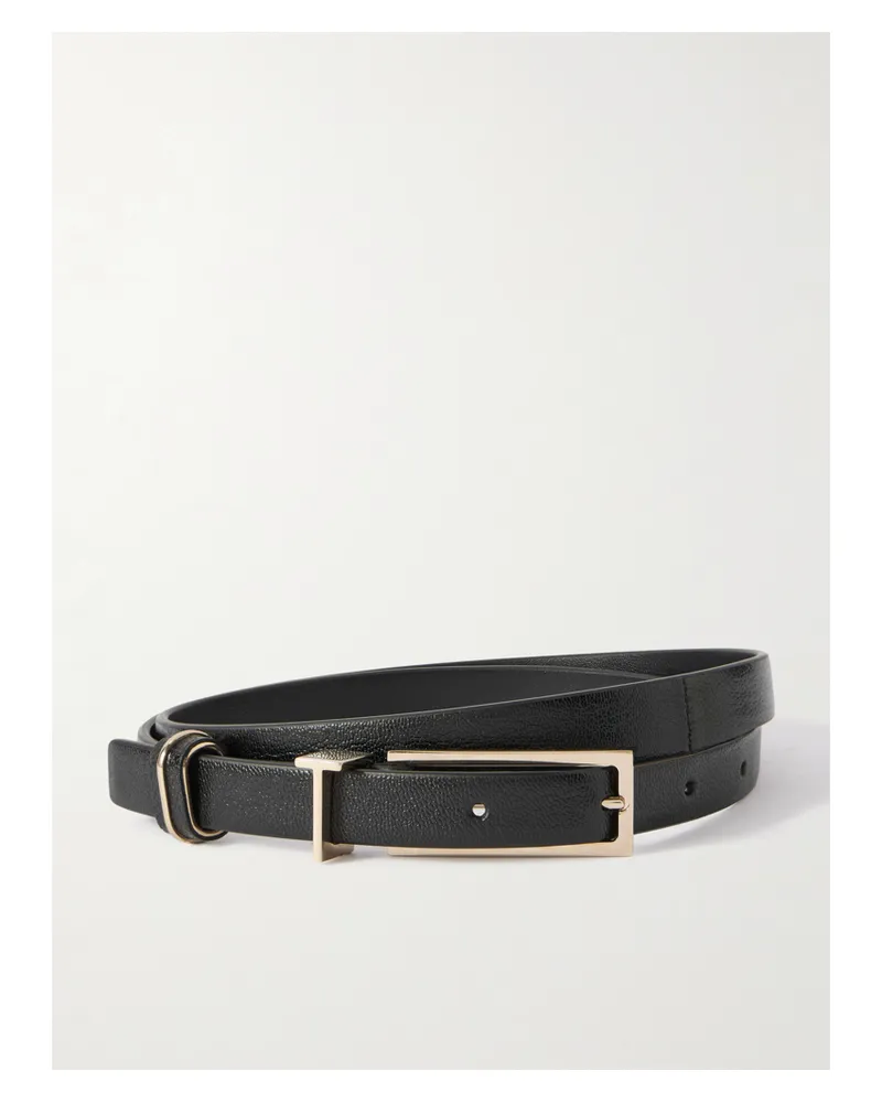 Tom Ford Textured-leather Belt - Black Black