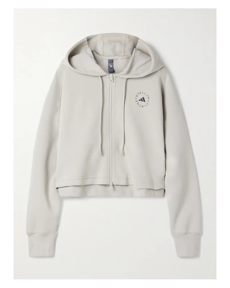 adidas Verkürzter Hoodie Aus Jersey Aus Einer Biobaumwollmischung - Grün Grün