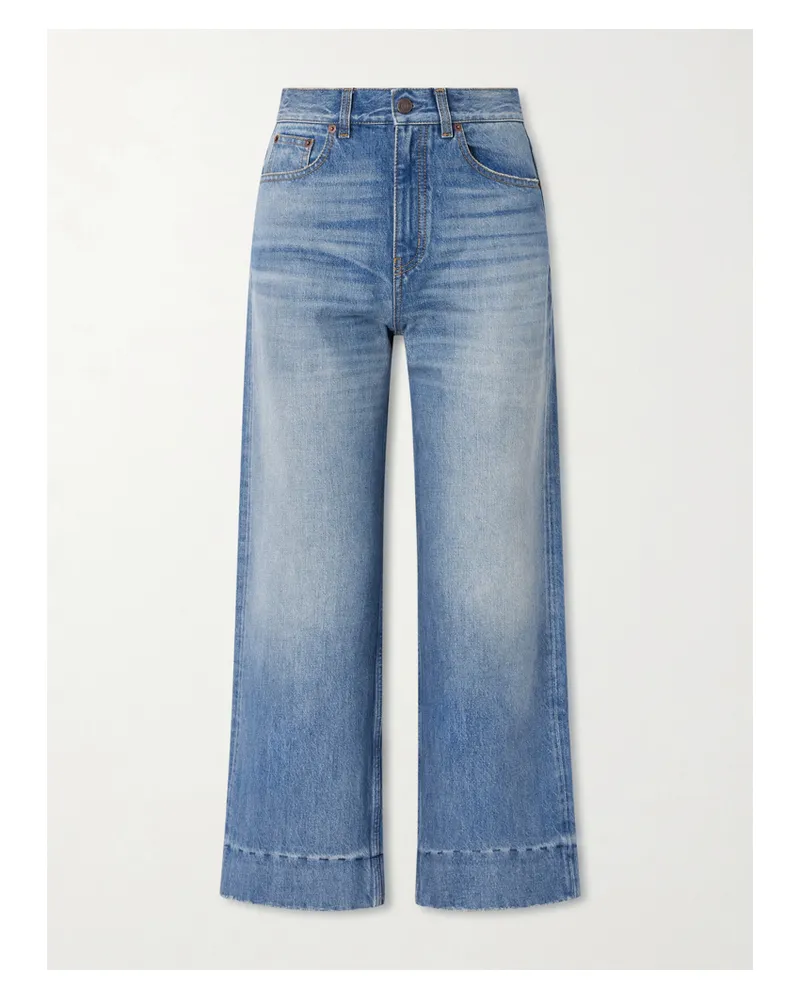 Chloé Organic Verkürzte Jeans Mit Geradem Bein - Blau Blau