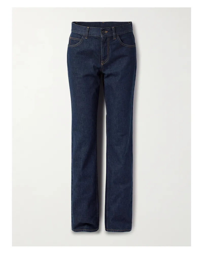 The Row Carlyl High-rise Straight-leg Jeans - Blue Blue