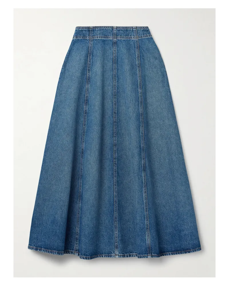 Ulla Johnson The Uma Midi-jeansrock - Blau Blau