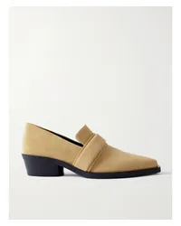 Proenza Schouler Bronco Loafers aus Veloursleder Neutral