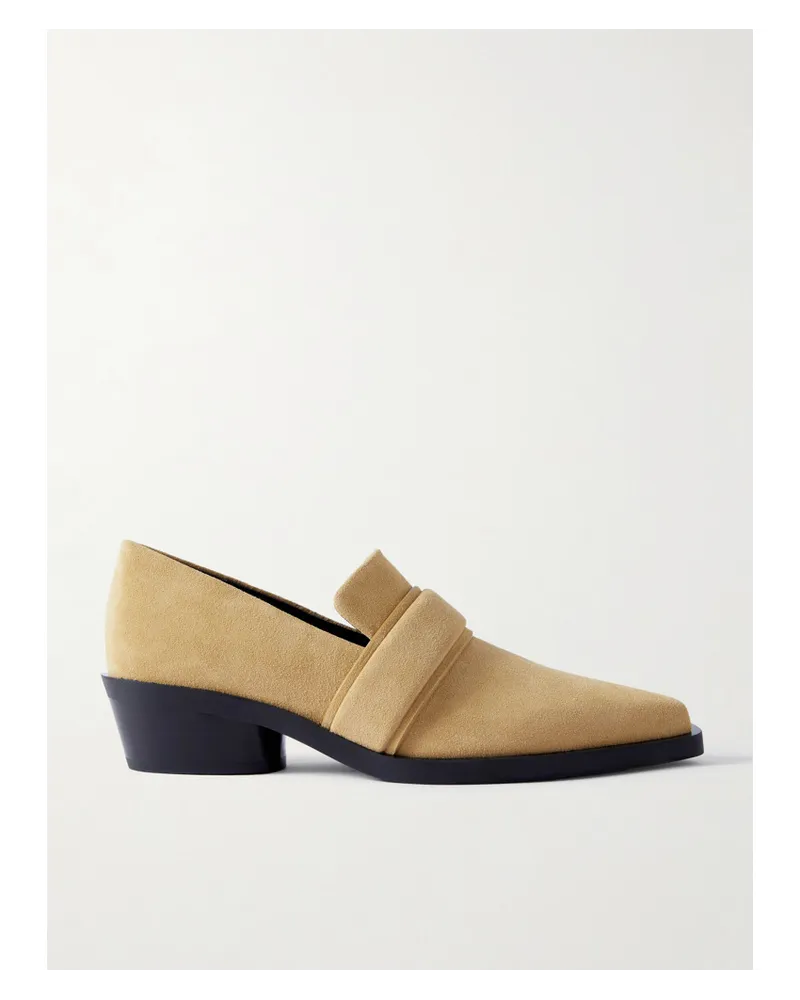 Proenza Schouler Bronco Loafers aus Veloursleder Neutral