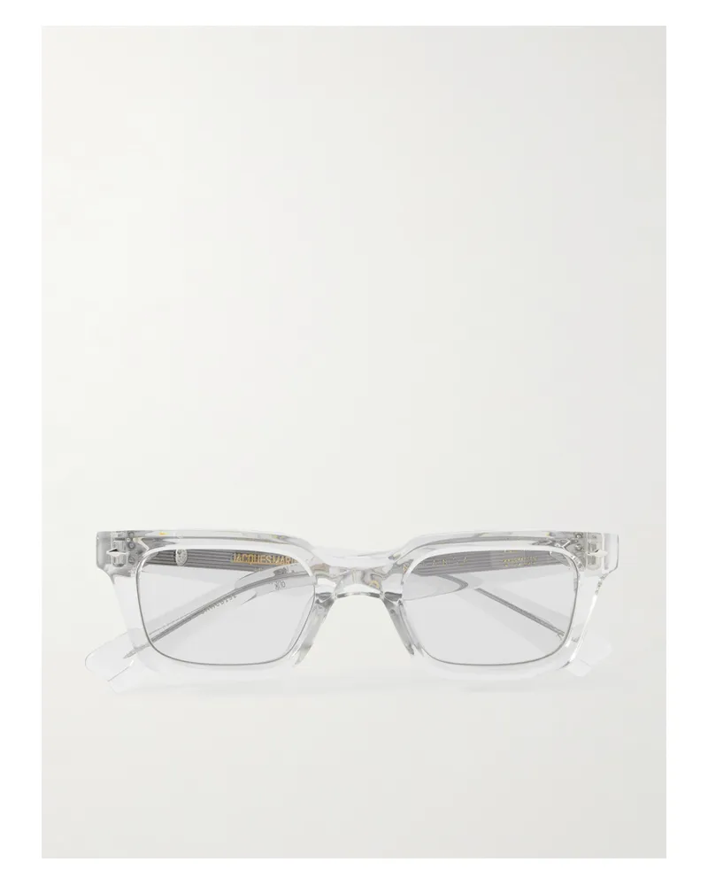 Jacques Marie Mage Casablanca Sonnenbrille Mit D-rahmen Aus Azetat - Weiß Weiß