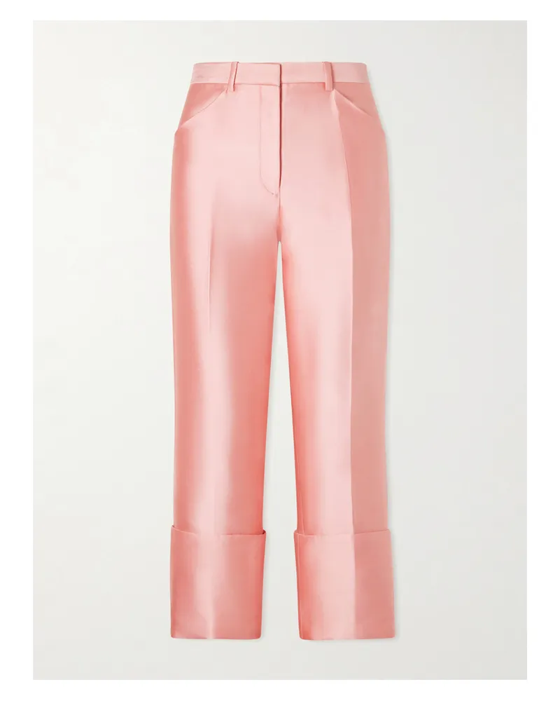 Calvin Klein Eva Satin Skinny Pants - Pink Pink