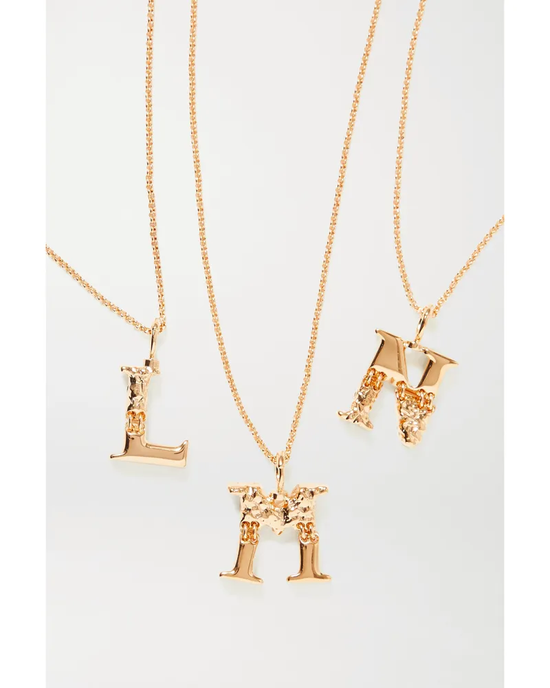 Chloé Alphabet Goldfarbene Kette Gold