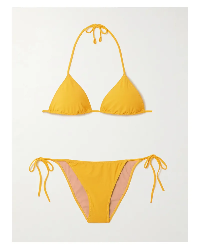 LIDO Venti Triangel-bikini Mit Neckholder - Gelb Gelb