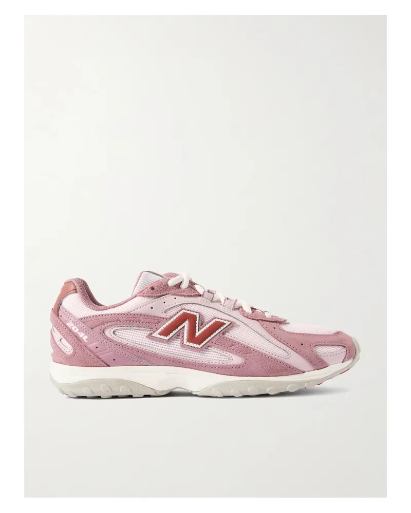 New Balance 204l Sneakers Aus Veloursleder Und Mesh Mit Gummi- Und Lederbesätzen - Pink Pink