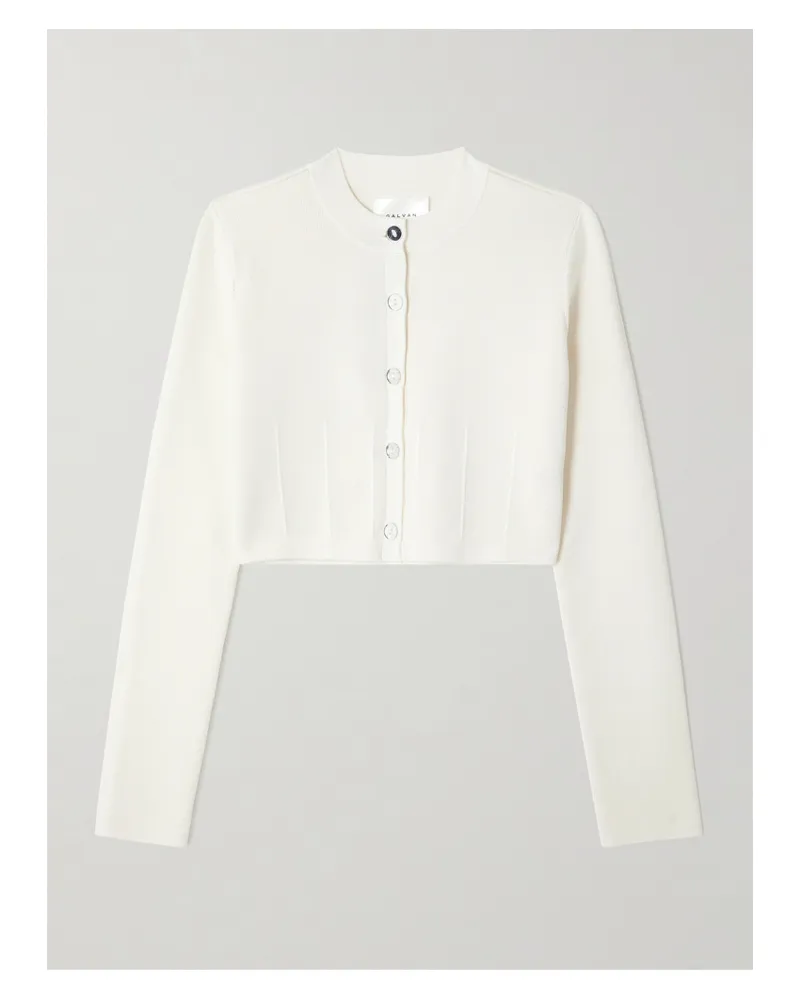 GALVAN Atalanta Cardigan Aus Strick - Weiß Weiß