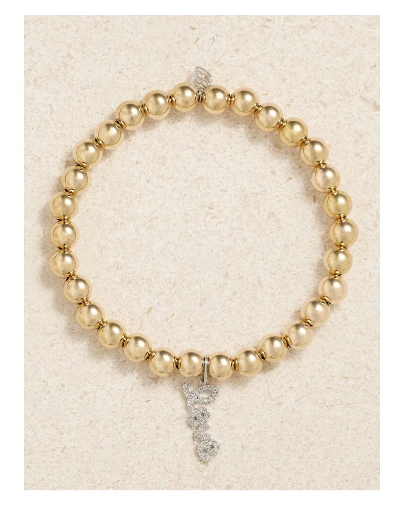 Sydney Evan Love Armband Aus 14 Karat Gold Mit Diamanten Gold