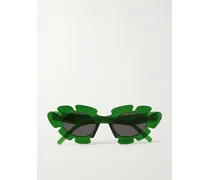 Paula's Ibiza Sonnenbrille Mit Cat-eye-rahmen Aus Azetat - Grün