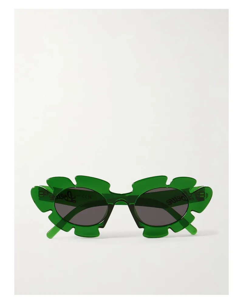 Loewe Paula's Ibiza Sonnenbrille Mit Cat-eye-rahmen Aus Azetat - Grün Grün