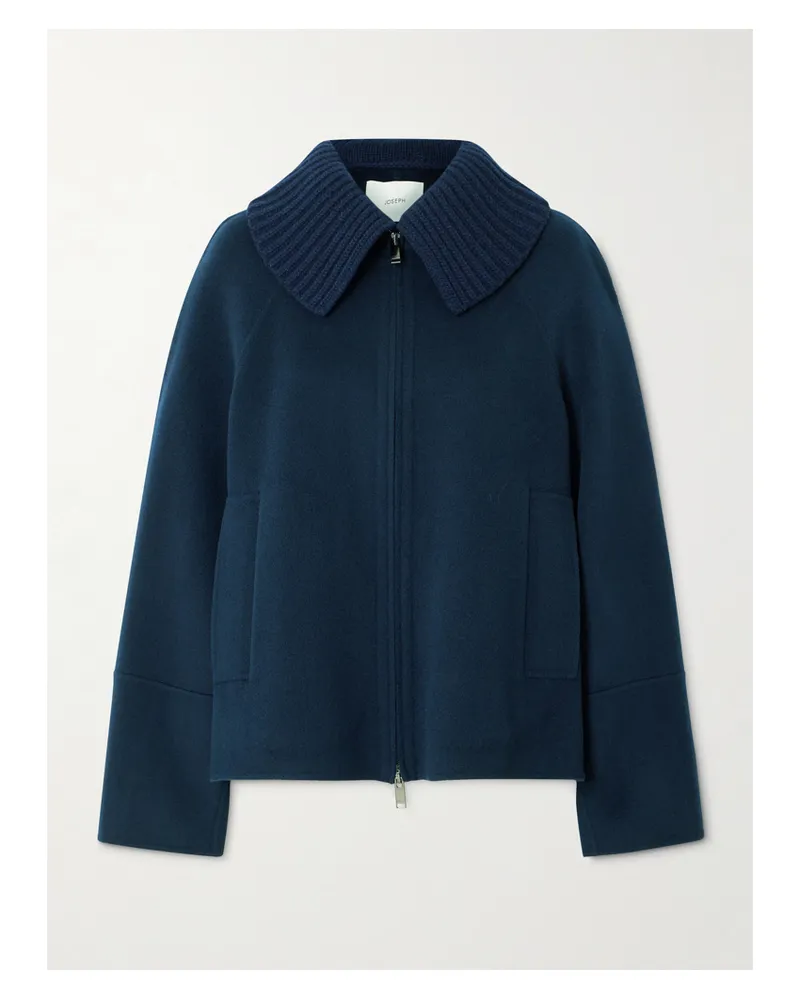 Joseph Cooksey Wool And Cashmere-blend Jacket - Blue Blue