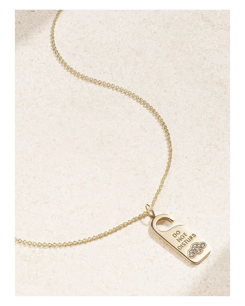 Sydney Evan Medium Kette Aus 14 Karat Gold Mit Diamanten Gold