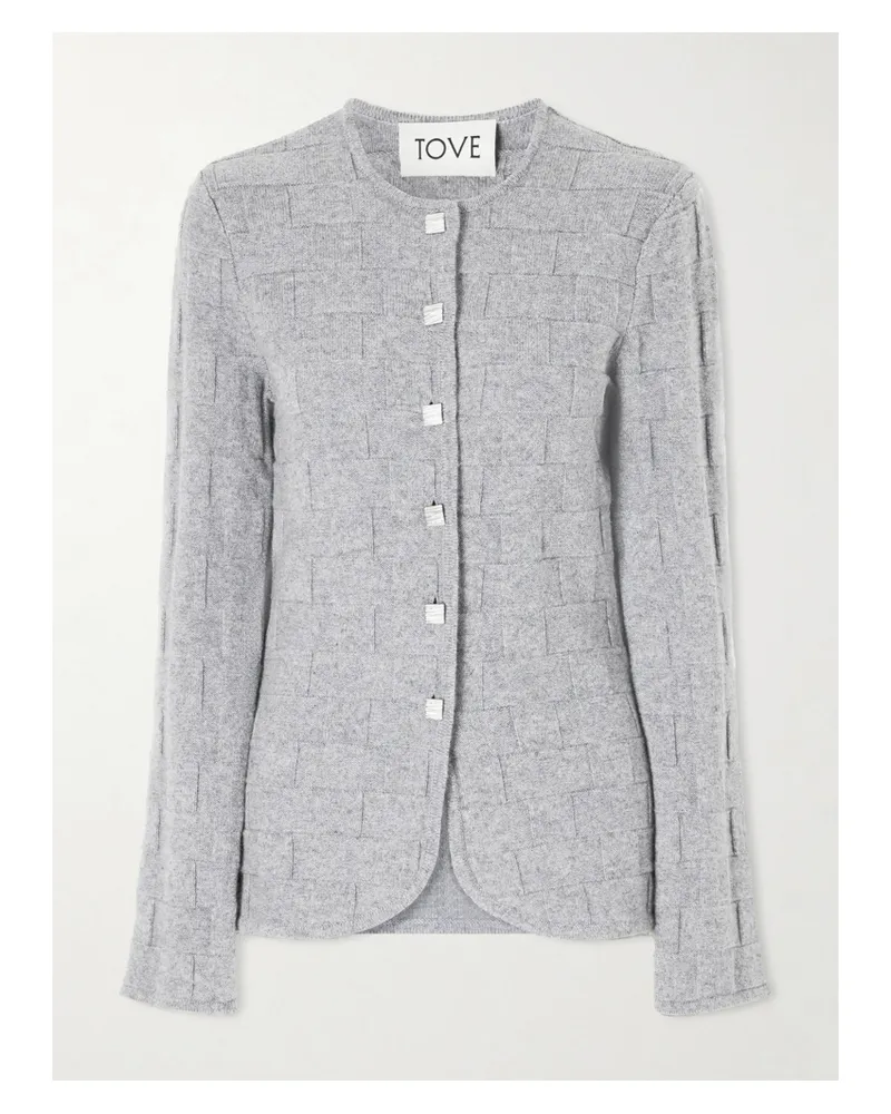 TOVE Uma Cashmere Cardigan - Gray Gray