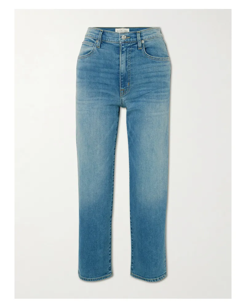 SLVRLAKE London Verkürzte, Hoch Sitzende Jeans Mit Geradem Bein - Blau Blau