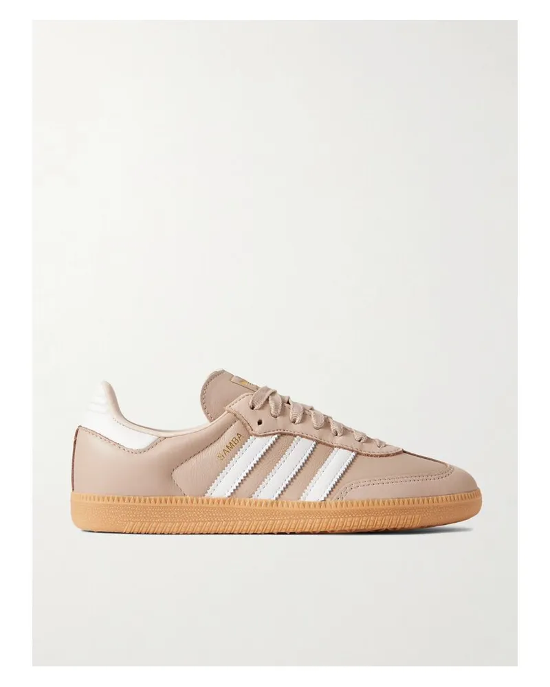 adidas Samba Og Sneakers Aus Veloursleder Und Leder - Neutral Neutral