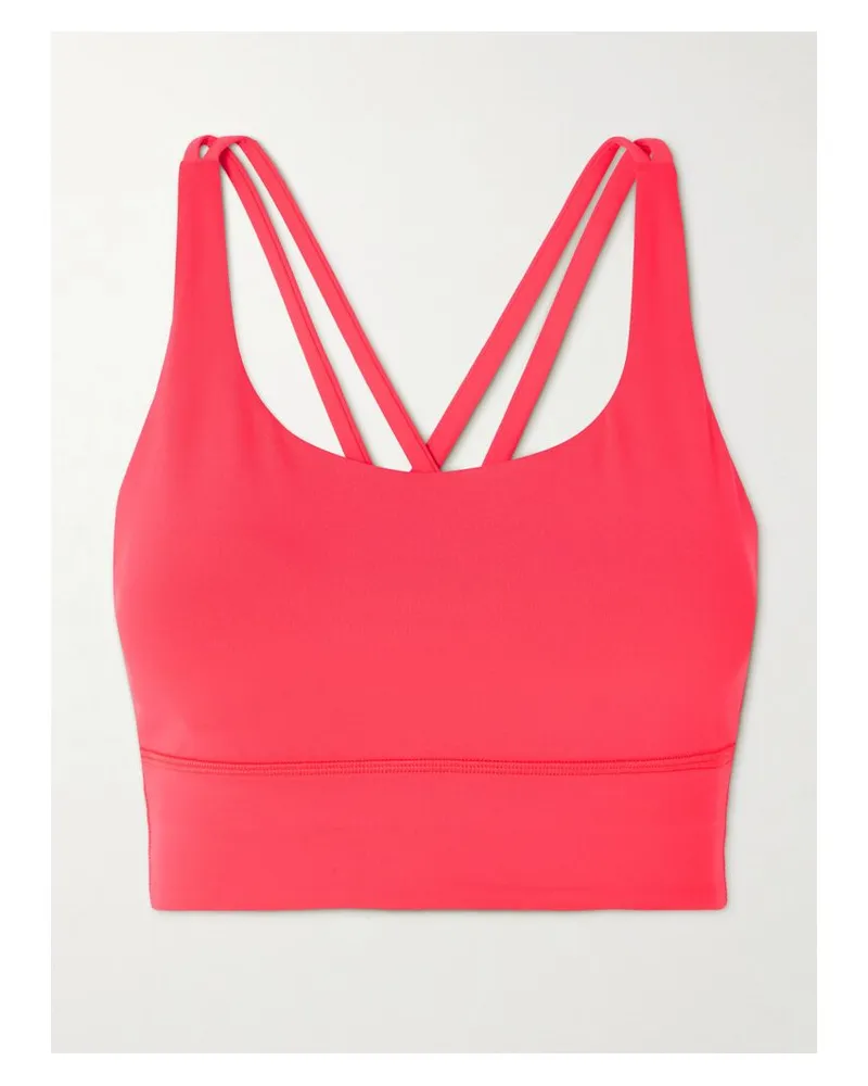 LULULEMON Energy Longline Sport-bh Aus Luxtreme™-material - Rot Rot