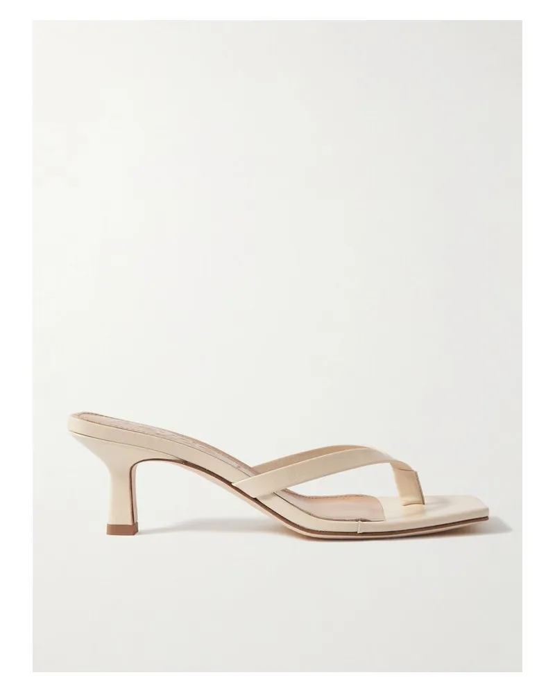 aeyde Wilma Mules Aus Leder - Creme Creme
