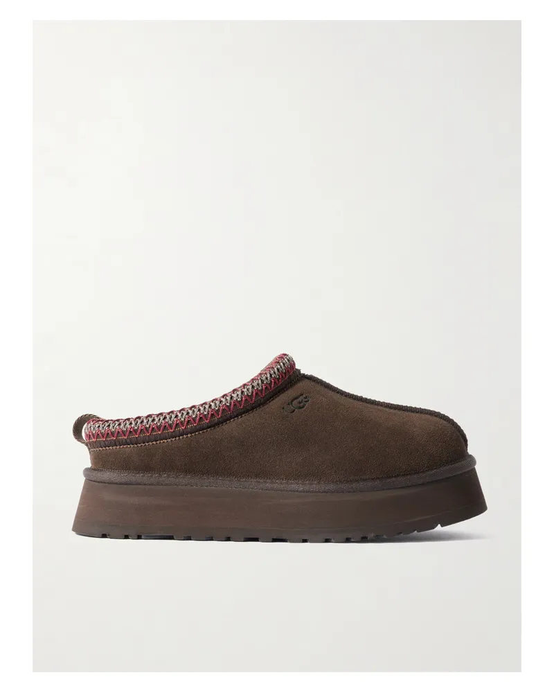 UGG Tazz Ii Slippers Aus Shearling Mit Stickereien - Braun Braun