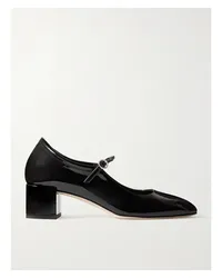 aeyde Aline Mary-jane-pumps aus Lackleder Schwarz