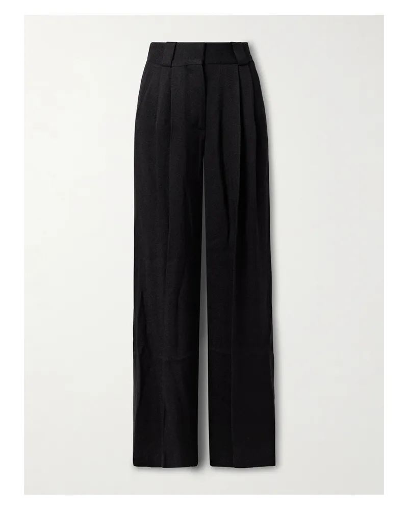Blazé Milano Husi Bundfaltenhose Mit Geradem Bein Aus Crêpe - Schwarz Schwarz