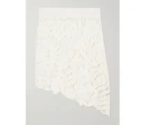 Crocheted Organic Cotton Mini Skirt - White