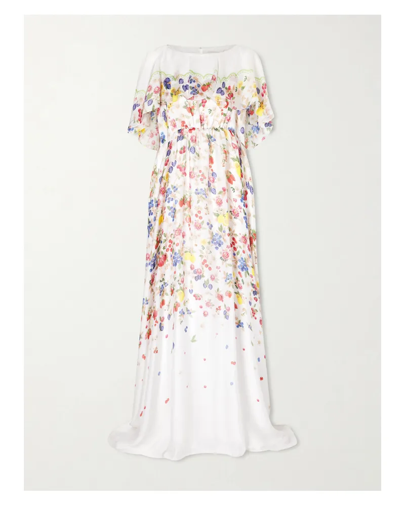 Mary Katrantzou Floral-print Chiffon Maxi Dress - Multi Multi