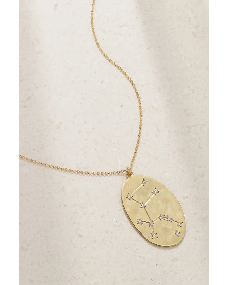 Brooke Gregson Zodiac Aquarius Kette aus 14 Karat Gold