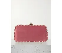Carry Secrets Clutch Aus Samt Mit Kordelbesätzen Und Verzierung - Pink
