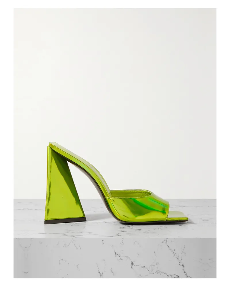 ATTICO Devon Mules Aus Changierendem Pvc - Grün Grün