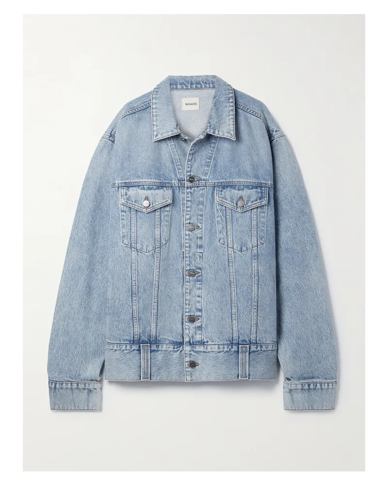 KHAITE Grizzo Oversized-jeansjacke - Blau Blau