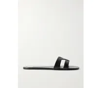 Leather Slides - Black