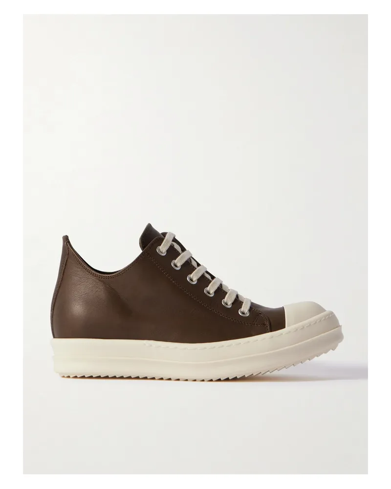 Rick Owens Sneakers aus Leder Braun