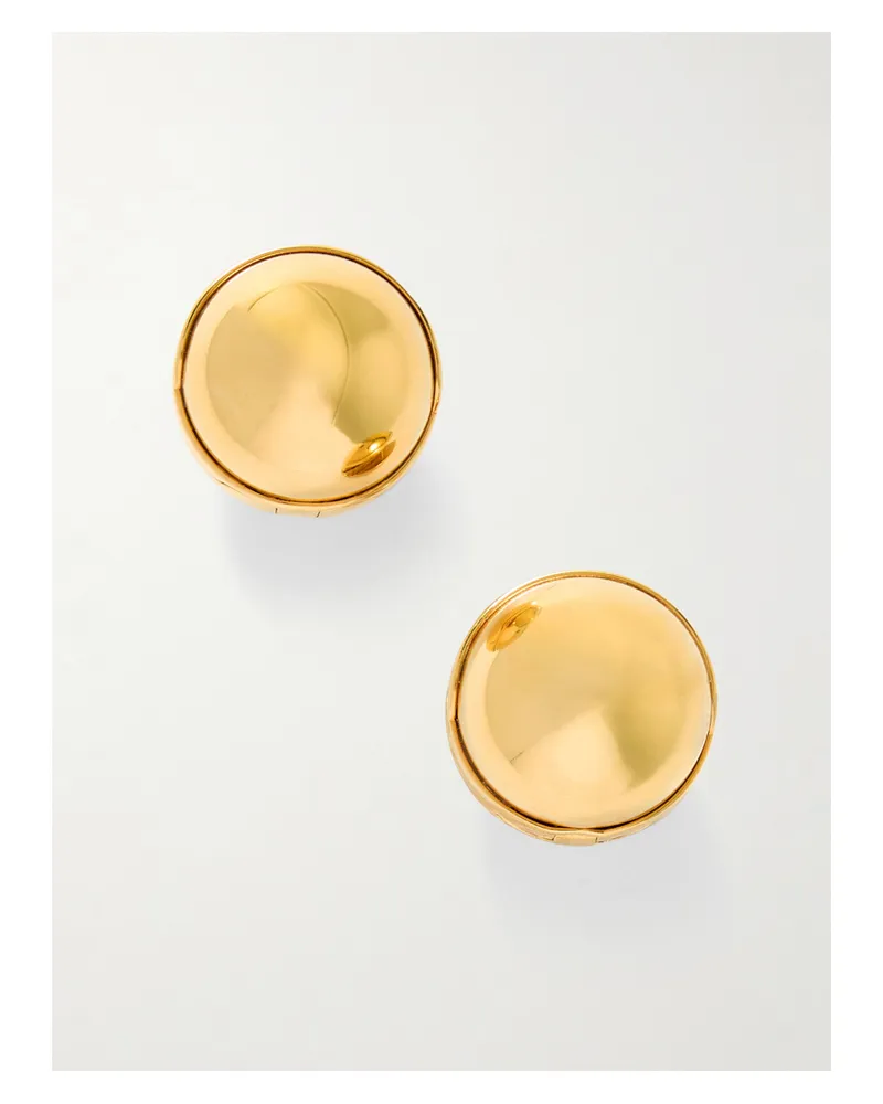 Alaïa Sphere Goldfarbene Ohrringe Gold