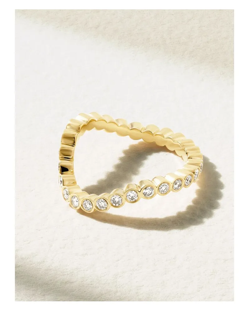 Sophie Bille Brahe Courant Sky Ring Aus Recyceltem 18 Karat Gold Mit Diamanten Gold