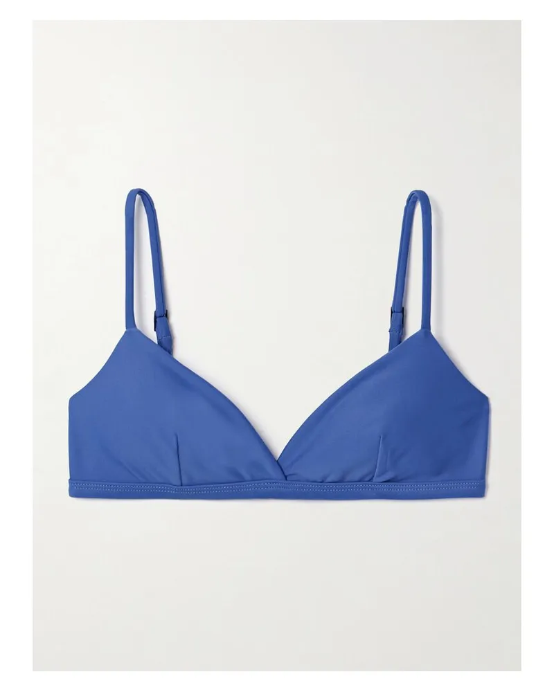 Matteau The Crop Recyceltes Triangel-bikini-oberteil - Blau Blau