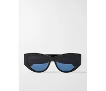 Diortribales B1i Oversized D-frame Embellished Acetate Sunglasses - Black