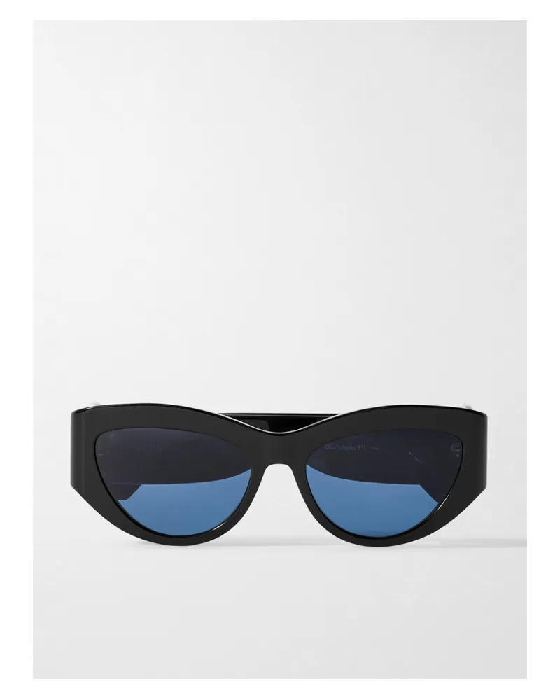 Dior Diortribales B1i Oversized D-frame Embellished Acetate Sunglasses - Black Black