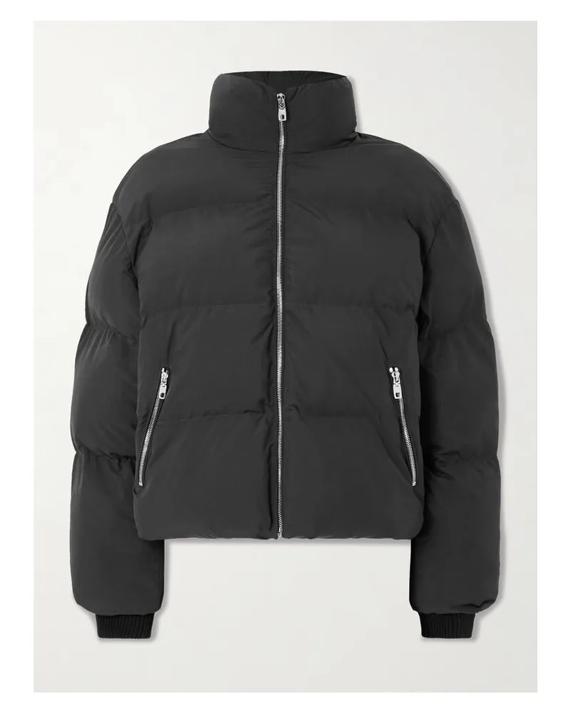 Dolce & Gabbana Wattierte Jacke Aus Gestepptem Shell - Schwarz Schwarz