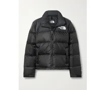 1996 Retro Nuptse Gesteppte Daunenjacke Aus Beschichtetem Ripstop Mit Kapuze - Schwarz